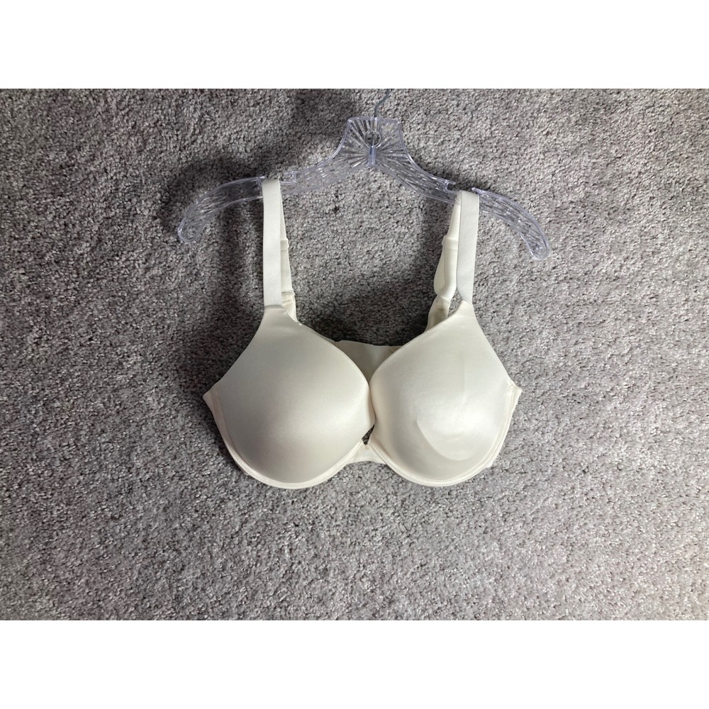 Dreamfit 38DD White‎ Bra Full Coverage Adjustable Everyday Comfortable